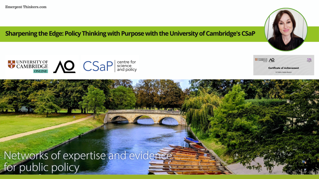 Sharpening the Edge: Policy Thinking with Purpose with the University of Cambridge’s CSaP